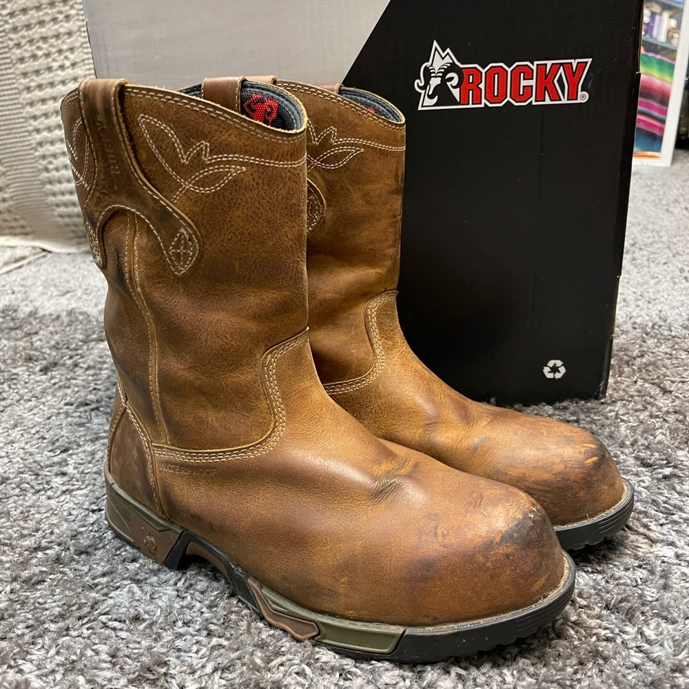Rocky’s Aztec Work / Western Style Leather Boots